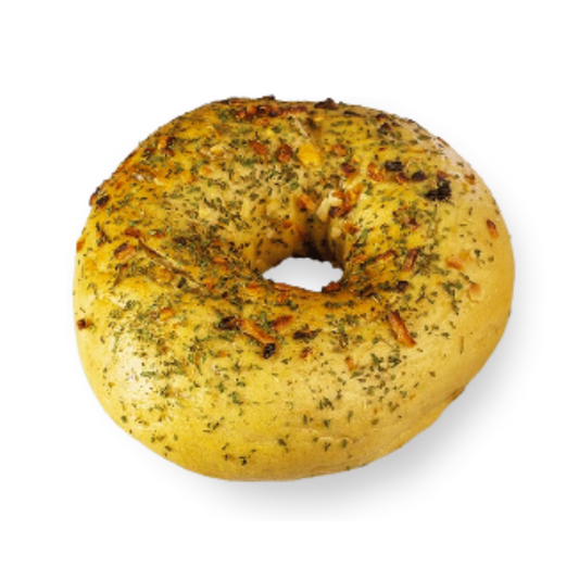 Truffle and Onion -  infused with Truffle oil and onion, topped with onion and parsley
